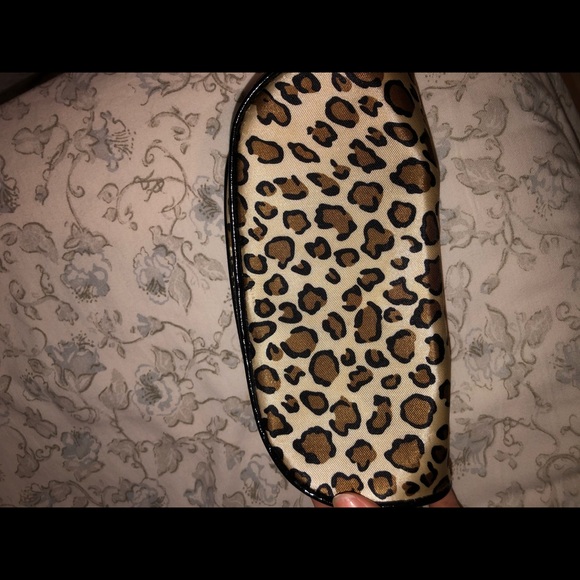 Handbags - Leopard print makeup case
